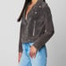 Blanc NYC Suede Moto Jacket