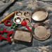 Vintage easy bake evan pans and utensils
