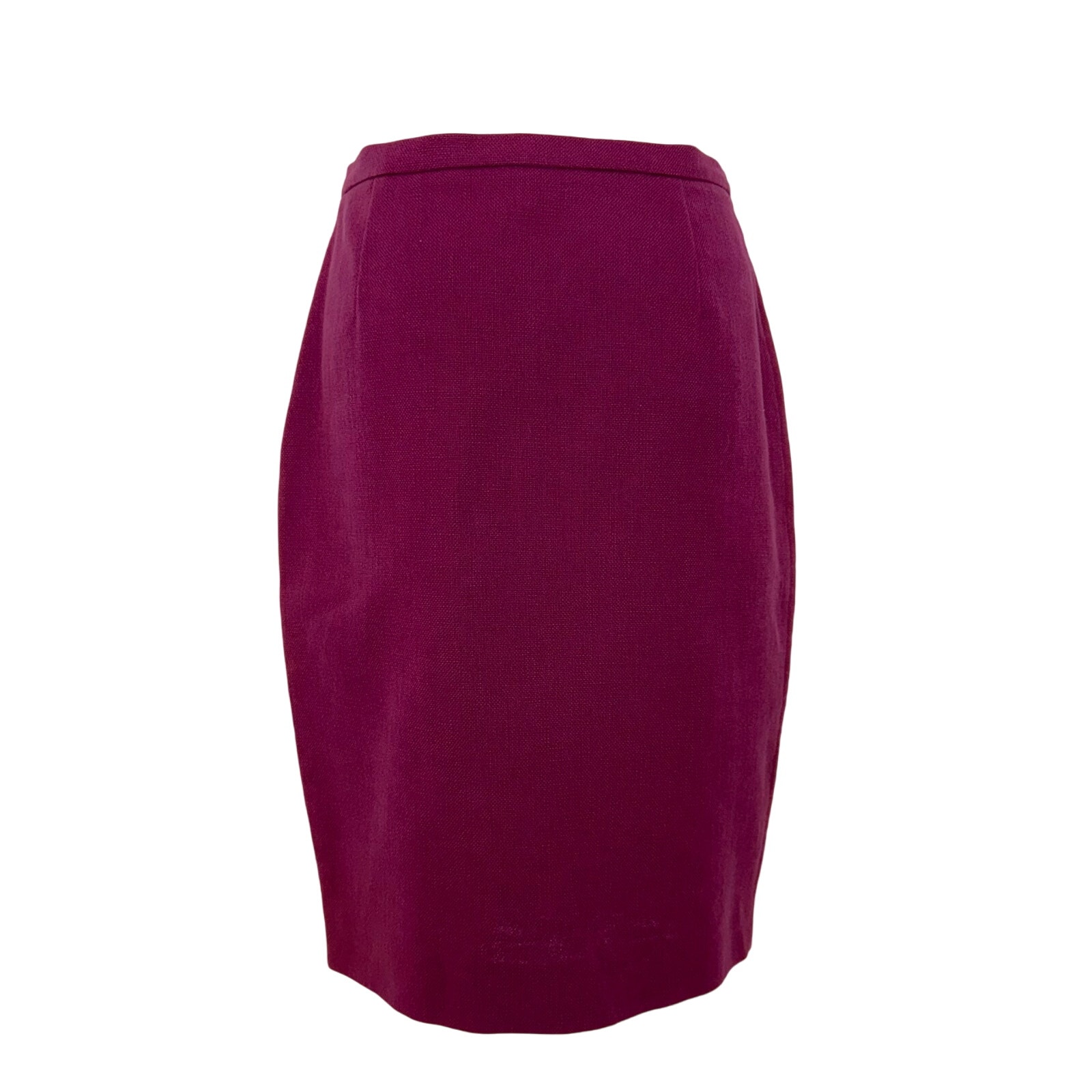 RED Valentino Knee Length Pencil Skirt Berry Pink Cotton | Size EU 42 / US 6