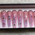 Pink Star Press On Nails