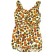 Vintage 50’s Abstract Floral Print Swimsuit Bathing Suit Pinup Rose Marie Reid
