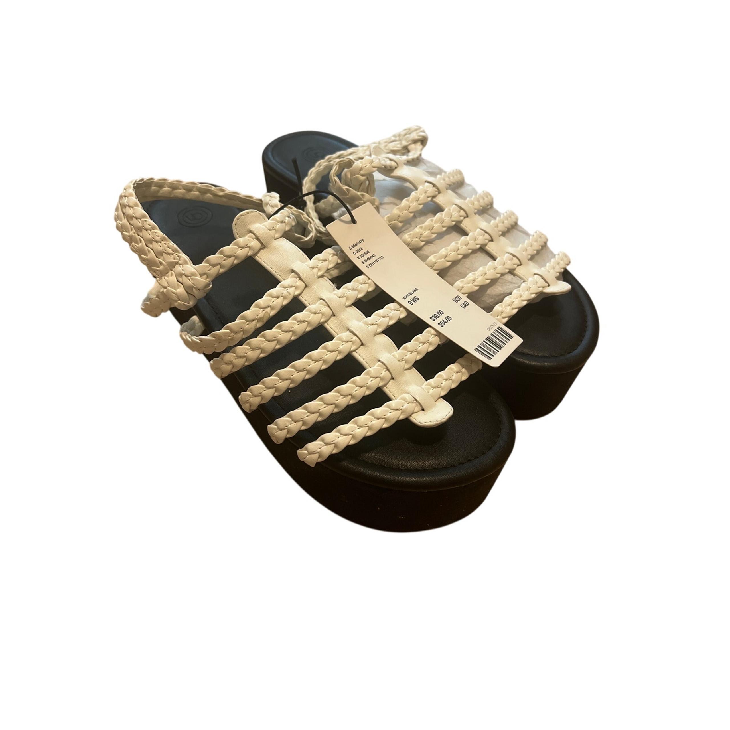NWT Urban Outfitters Braided Platform Fisherman Sandals Size 9 Women’s White
