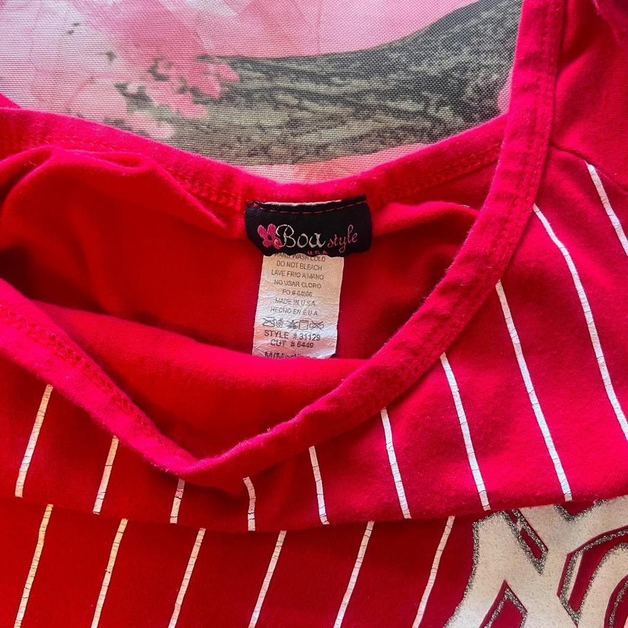 y2k vintage red new york yankees striped tank top Tank Tops