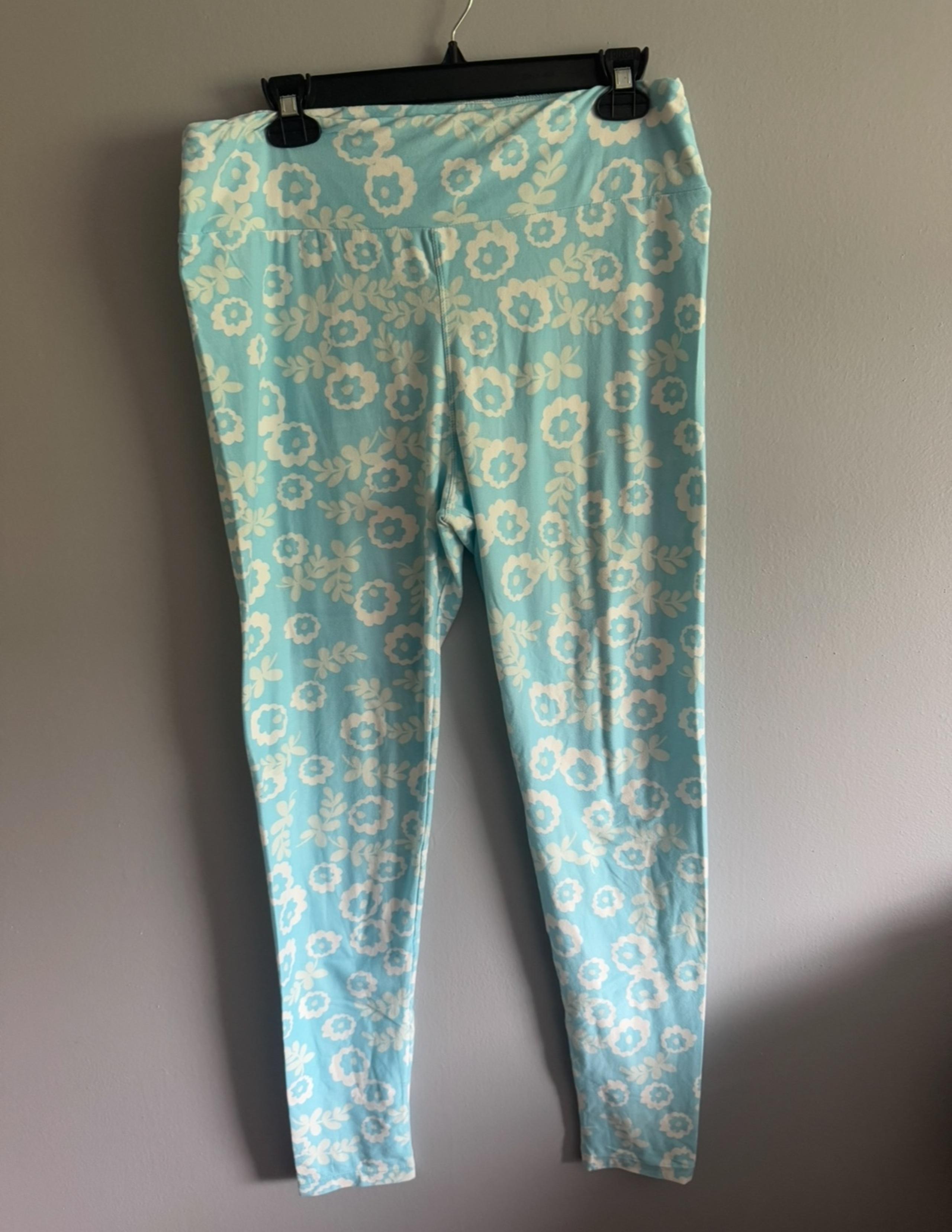 LuLaRoe Women's Casual Leggings Floral Stretch Comfy Soft Tall & Curvy