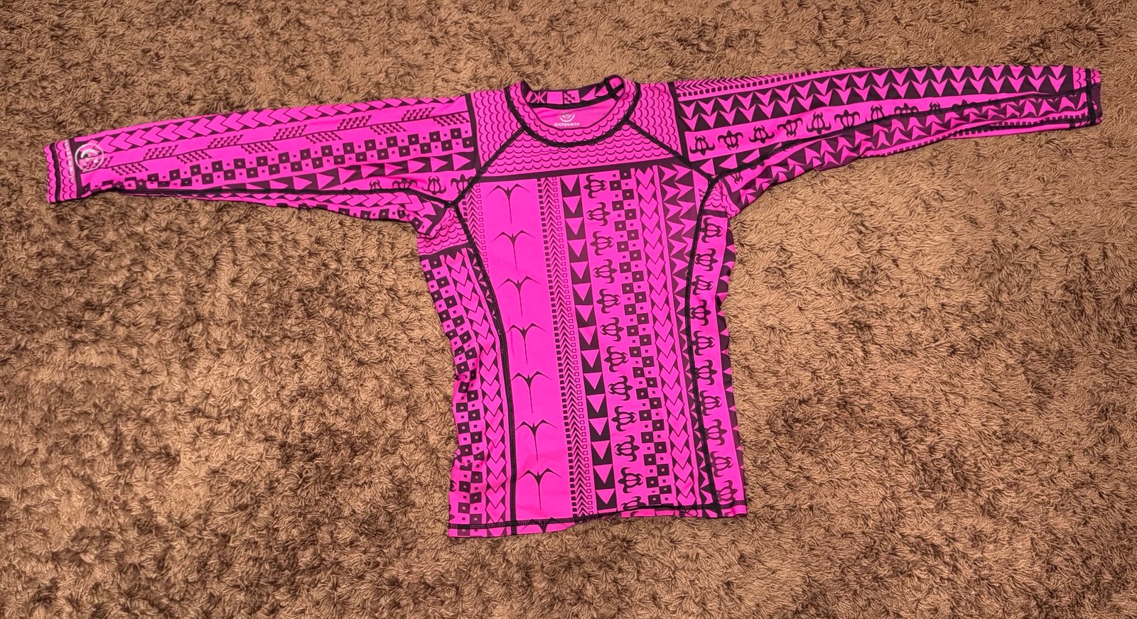 C4 Waterman Women’s Rash Guard – Ka Uhi Hawaii by Keone Nunes - Size: Large