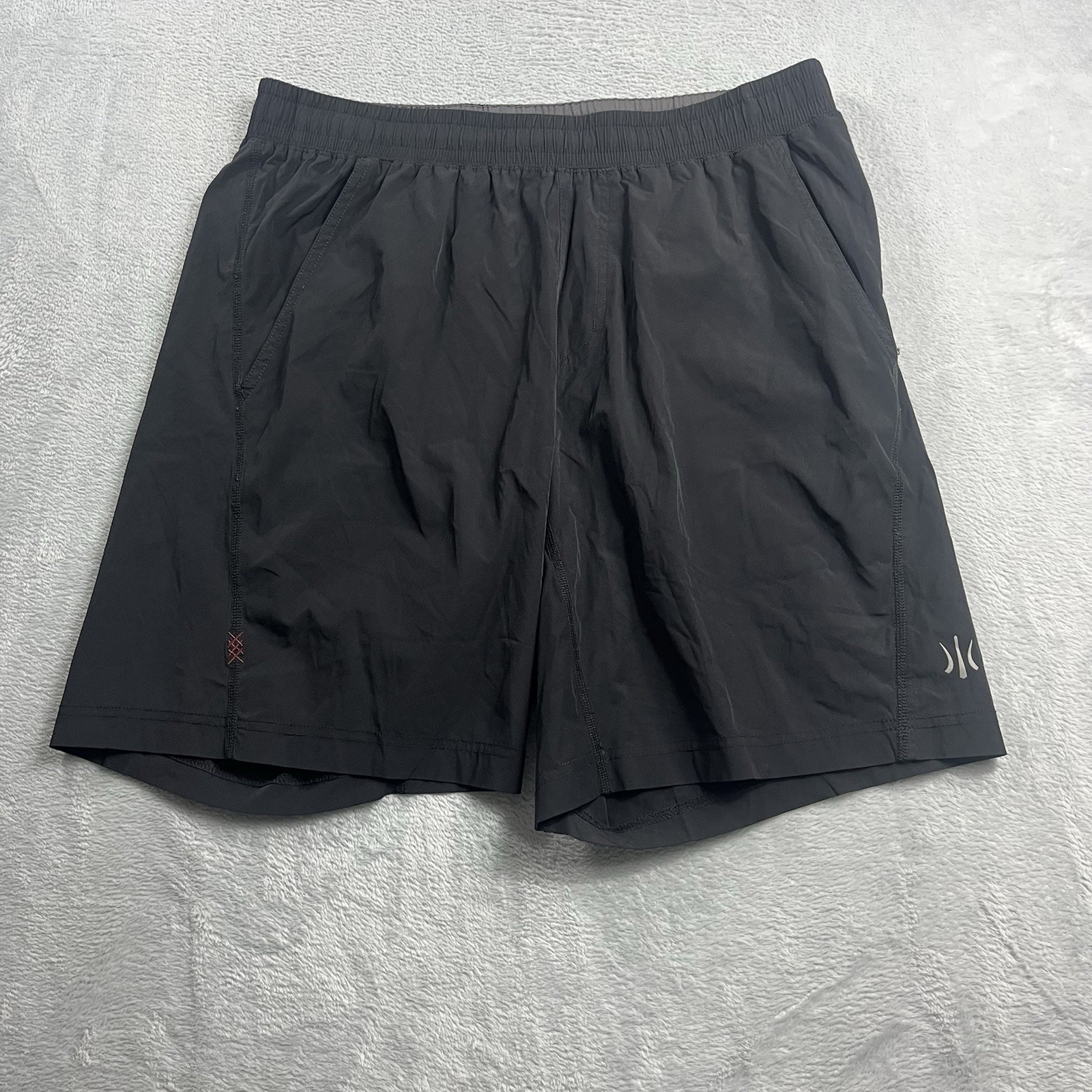 Rhone Shorts Mens Large Black 9 Mako Unlined Activewear Athletic Casual 100117