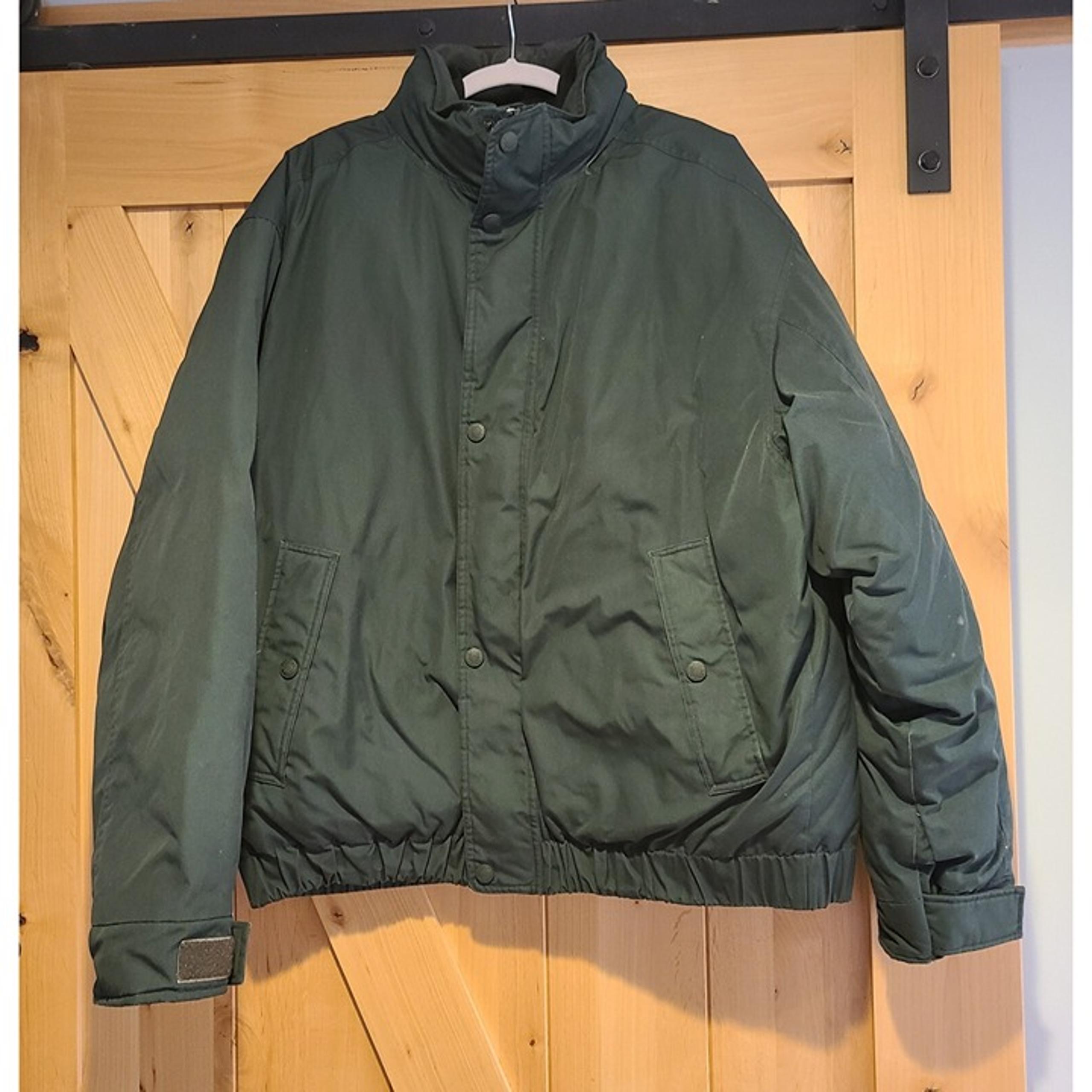 Cabela's Men's XL Tall Premier Northern Goose Down Vintage Green Zip Hooded Coat