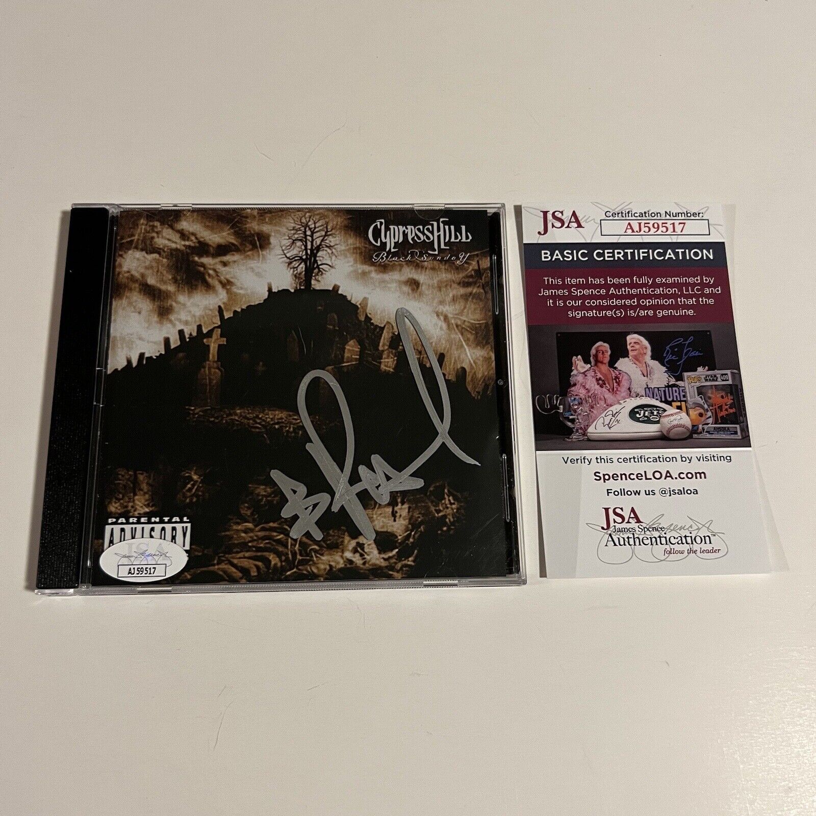 CYPRESS HILL SIGNED “BLACK SUNDAY” CD B-REAL JSA COA