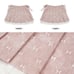 Sanrio My Melody Bows Pattern Layered Pink Pleated Skirt Size M