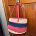 HELEN KAMINSKI AUSTRALIA MULTICOLOR RAFFIA SHOULDER PURSE BAG