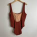 J Crew Textured Brick Red One Piece Swimsuit Size 16