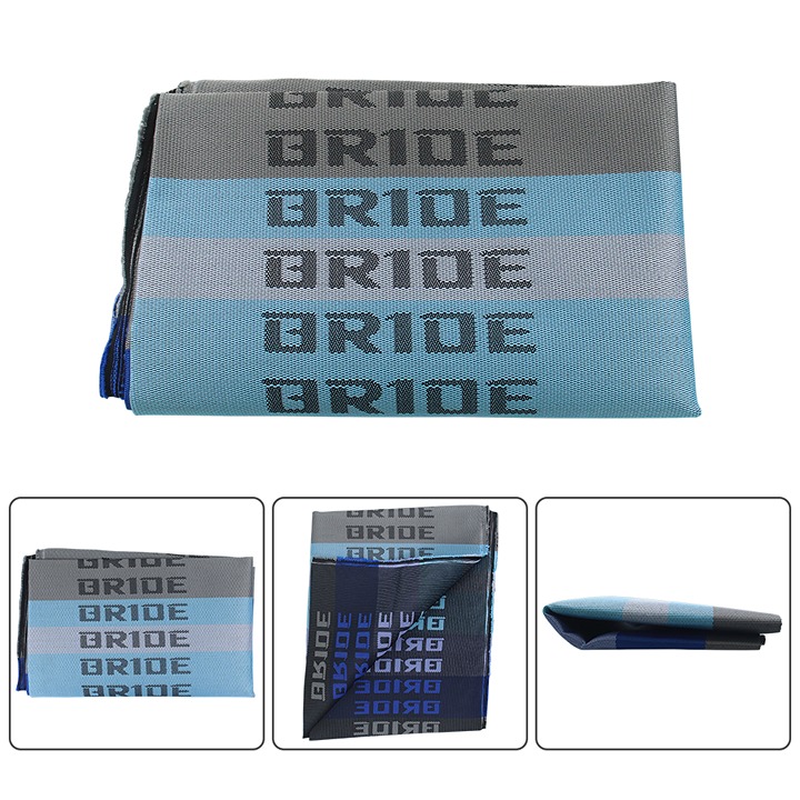 Full Blue JDM Bride Fabric Cloth For Car Seat Panel Armrest Decoration 1M×1.6M