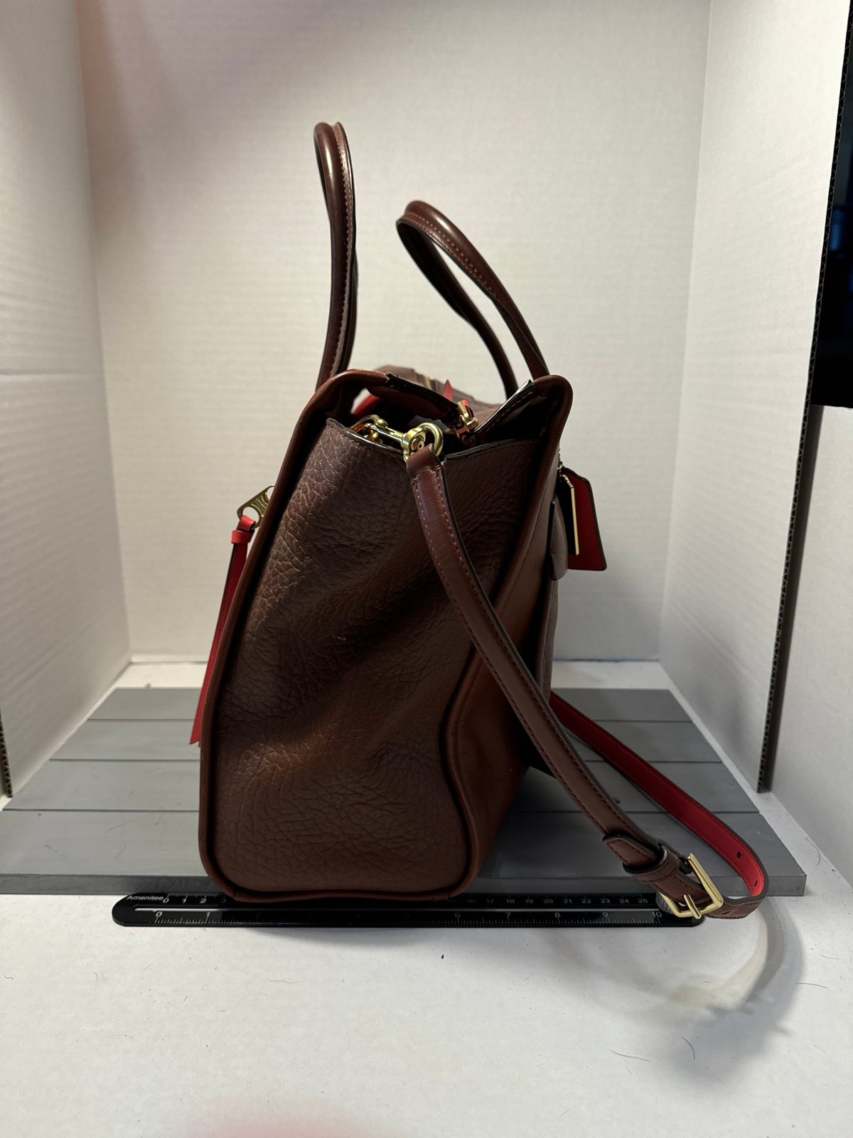 Coach brown tote