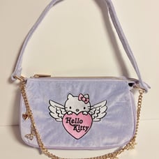 Hello Kitty Skinnydip London Angel Wings Heart Purple Velvet Shoulder Bag Charms