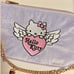 Hello Kitty Skinnydip London Angel Wings Heart Purple Velvet Shoulder Bag Charms