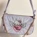 Hello Kitty Skinnydip London Angel Wings Heart Purple Velvet Shoulder Bag Charms