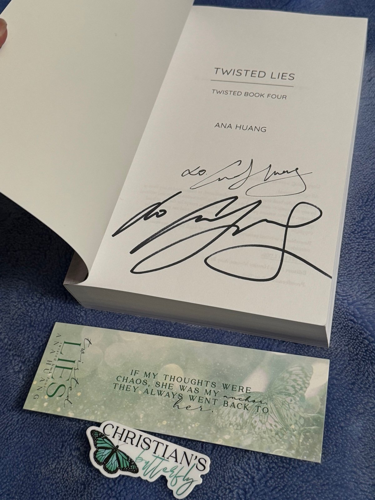 Cover to Cover Hand Signed Twisted Lies by Ana Huang
