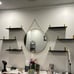 Floating Shelves, Wood Shelves, Long Wall Shelf, Set of 8, Rustic Wall Shelfs