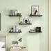 Floating Shelves, Wood Shelves, Long Wall Shelf, Set of 8, Rustic Wall Shelfs
