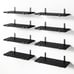 Floating Shelves, Wood Shelves, Long Wall Shelf, Set of 8, Rustic Wall Shelfs