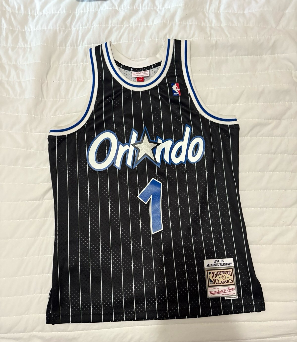 Mens Mitchell & Ness Swingman Anfernee Penny Hardaway Orlando Magic Jersey Sz Md