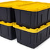 27-Gallon Tough Storage Containers with Secure Snap Lid