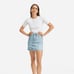 Everlane The Short-Sleeve Crew Neck Bodysuit White Size Small NWT