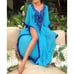 RESTOCKTurkish Embroidered Caftan Cover Up