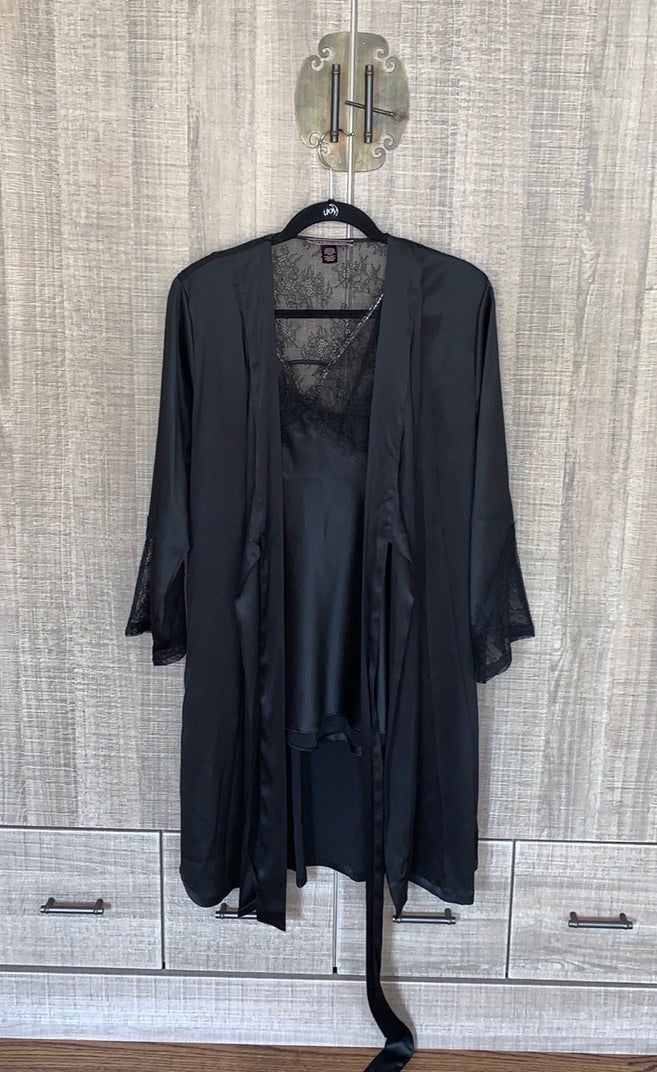 Victoria’s Secret Satin Robe and Matching Slip