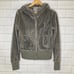 BB Dakota Teddy Bear Gray Hoodie Zip-Up Snuggly Jacket Sweater Size L