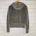 BB Dakota Teddy Bear Gray Hoodie Zip-Up Snuggly Jacket Sweater Size L