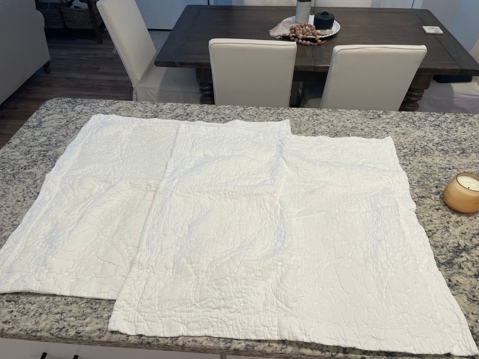 Pottery Barn Valerie Floral Matelasse 30 Two Euro Shams,White *Holds 26 Pillow