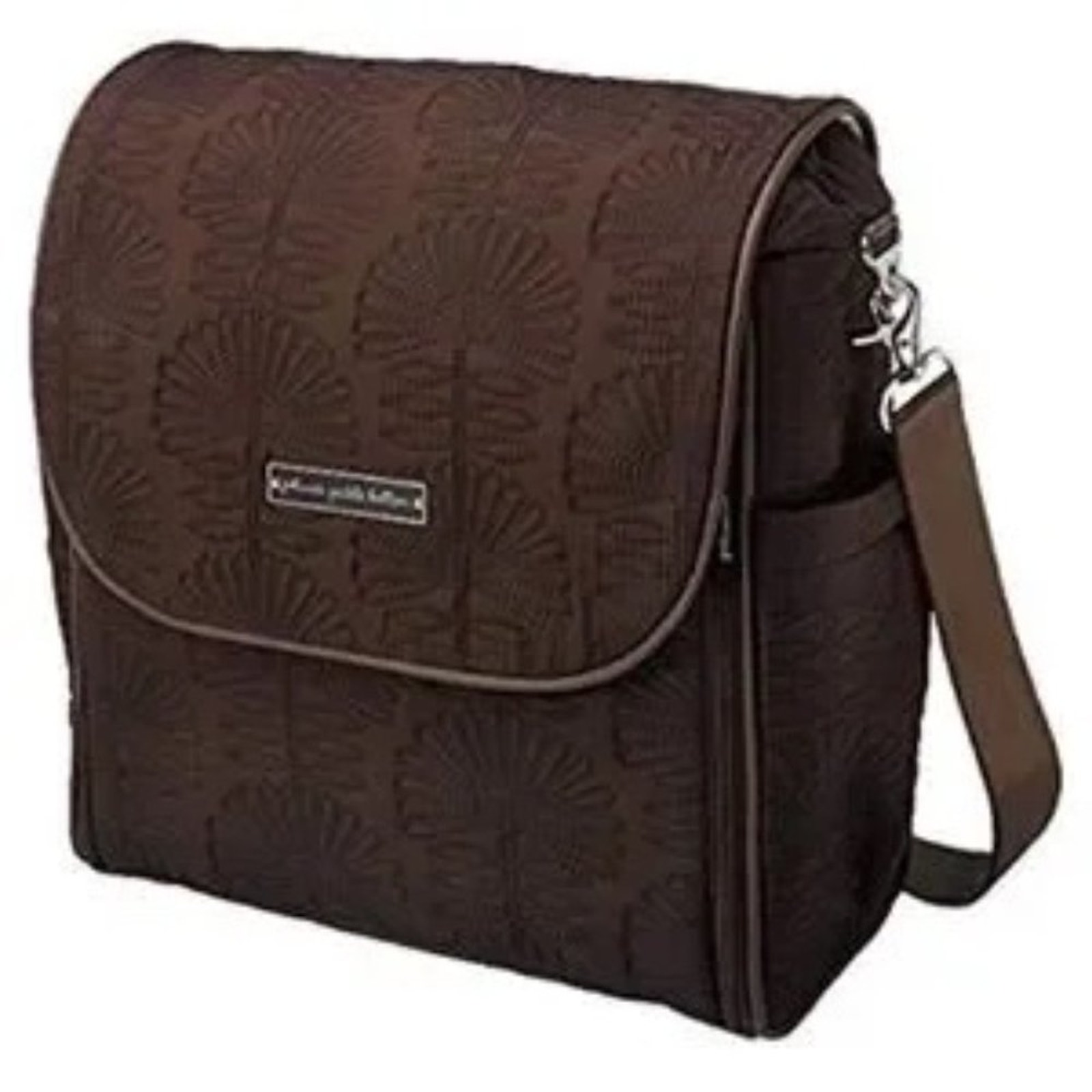 PETUNIA PICKLE BOTTOM Embossed Boxy Diaper Bag Backpack in Brown