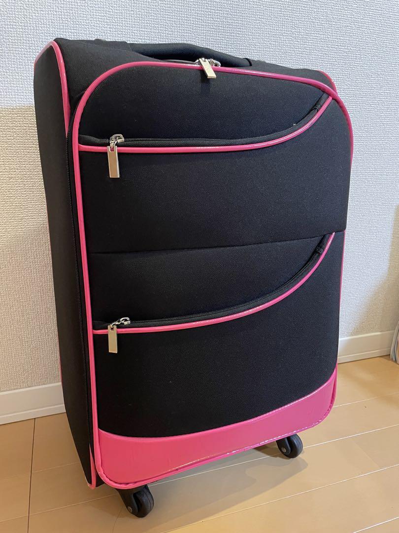 Black/Pink Carry Case Medium Size Heisei Pink