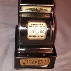 (#RB19) RARE!! HARD TO FIND Uncle Sam's Nickel Register Bank