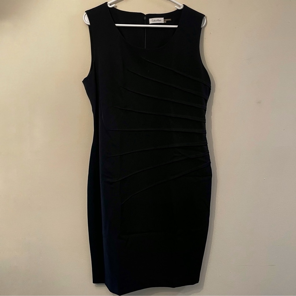 NWT Calvin Klein Little Black Bodycon Dress