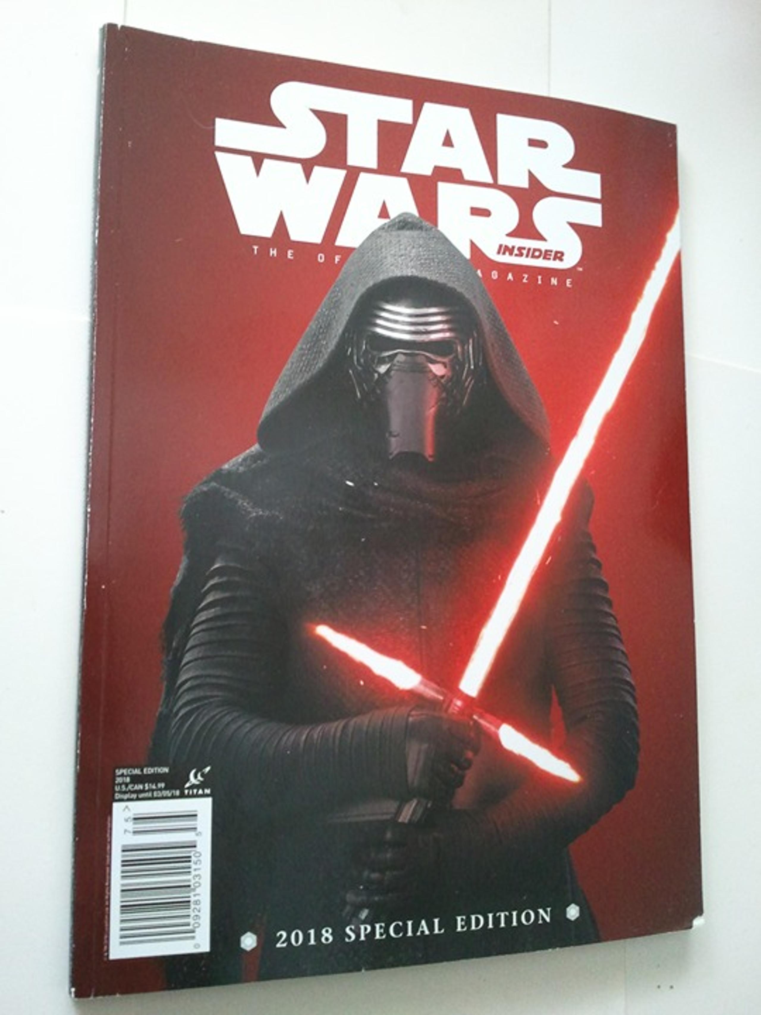Star Wars Insider 2018 Special Edition Magazine NM Kylo Ren Cvr Adam Driver Carr