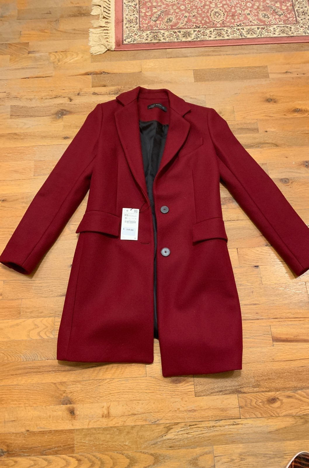 NWT Zara Red Coat XS