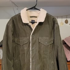 GAP JACKET! Brand new GAP Olive Green Sherpa Jacket.