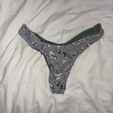 Boutique Reversible Shark Teeth Bikini Bottom