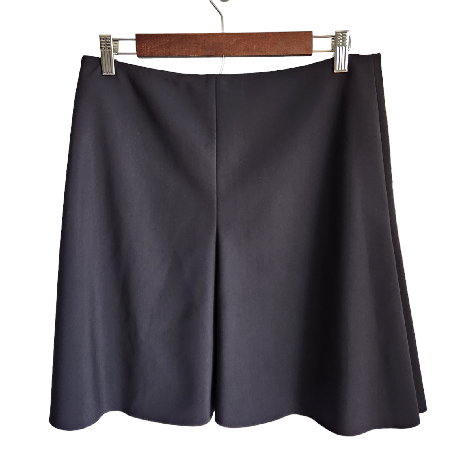 Akris Punto Skirt 8 Black A Line Mini Pleated NEW Lined Classic Basics