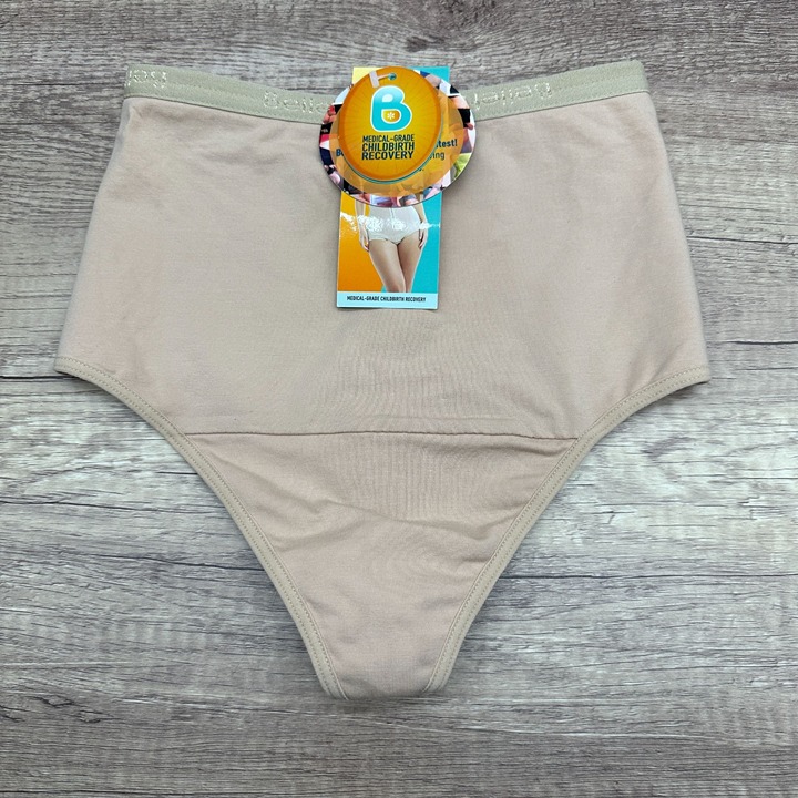 Bellefit Underwear Thong XS Beige Shaping Postpartum Compression Panty NWT