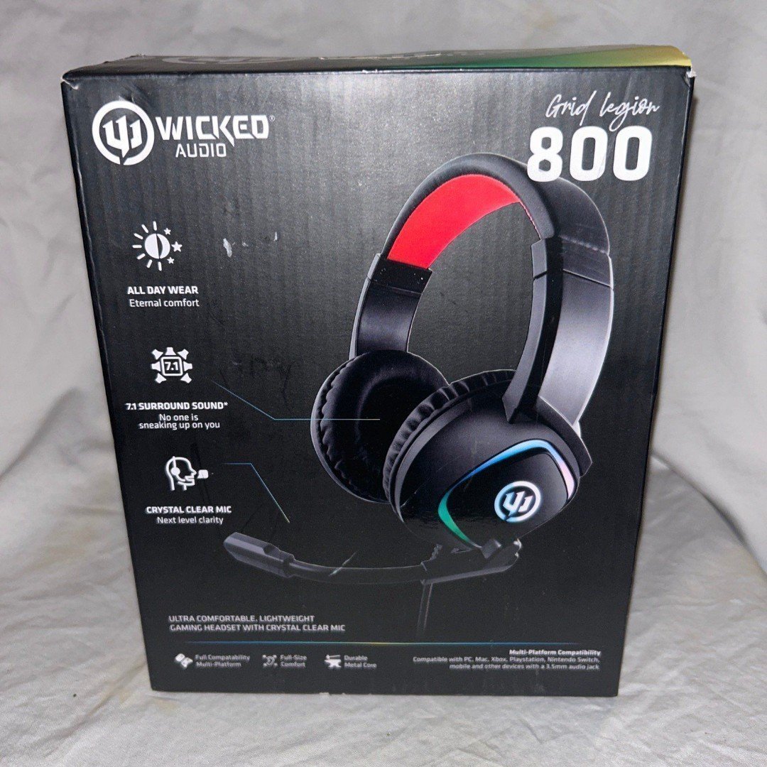 Wicked Audio WI-GH800 Grid Legion 800 Gaming Headset Wrd Gmng Hdst WIGH800