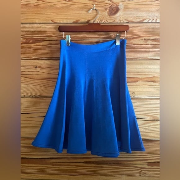 Pink tartan cobalt stretch flounce skirt​​​​