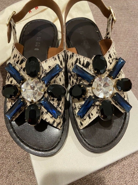 Marni Womens Sandals Pony New Size 36