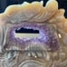 Agate and Amethyst dragon with stand-A516