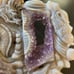 Agate and Amethyst dragon with stand-A516