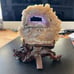 Agate and Amethyst dragon with stand-A516