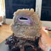 Agate and Amethyst dragon with stand-A516