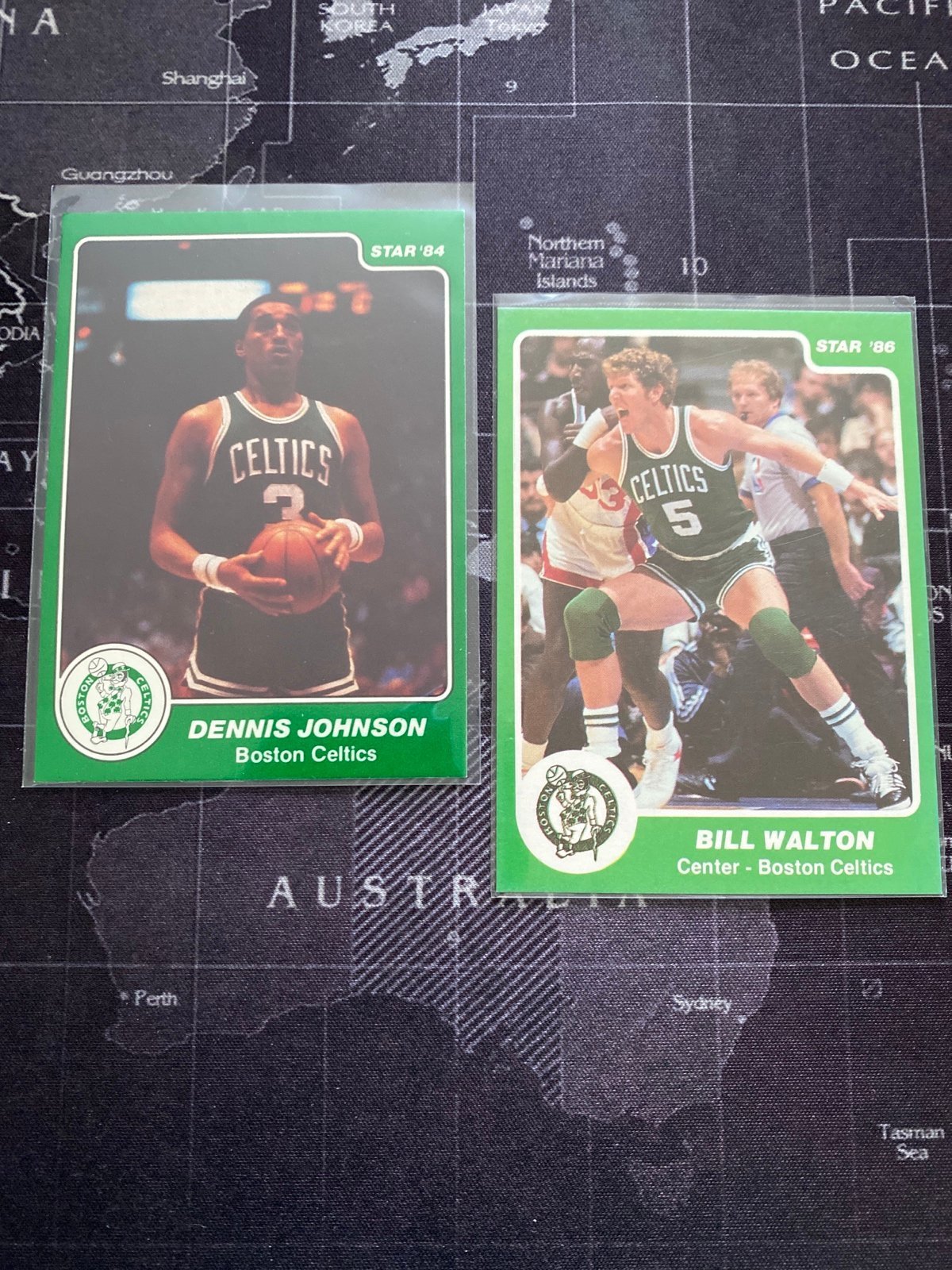 STAR BILL WALTON and DENNIS JOHNSON BOSTON CELTICS SUPER RARE!